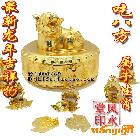 供應(yīng)2013蛇年李居明吉祥物 鼠牛 吃八方財盒 合金工藝品