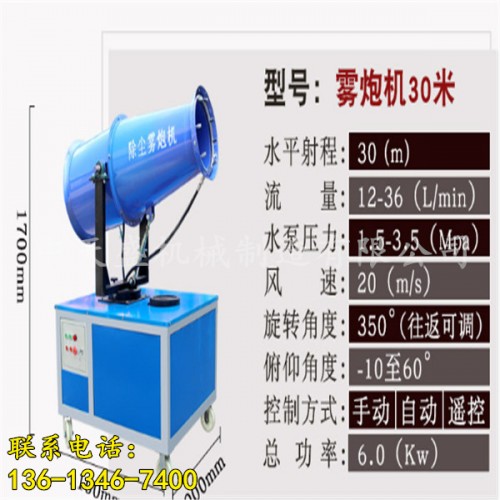 新聞√（唐山自動(dòng)霧炮機(jī)價(jià)格廠家